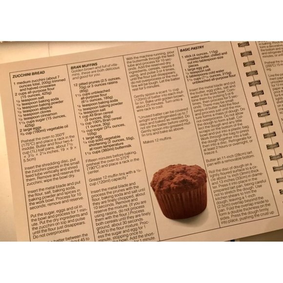 Cuisinart DLC-10+ Food Processor Instructions & Recipes ring bound - Picture 4 of 5